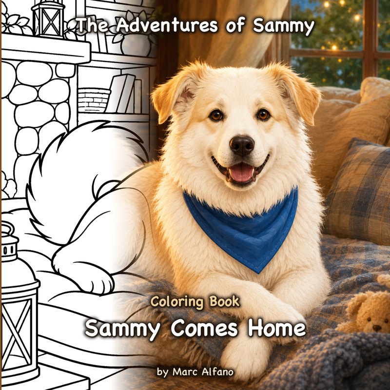 Sammy Comes Home Coloring Book cover