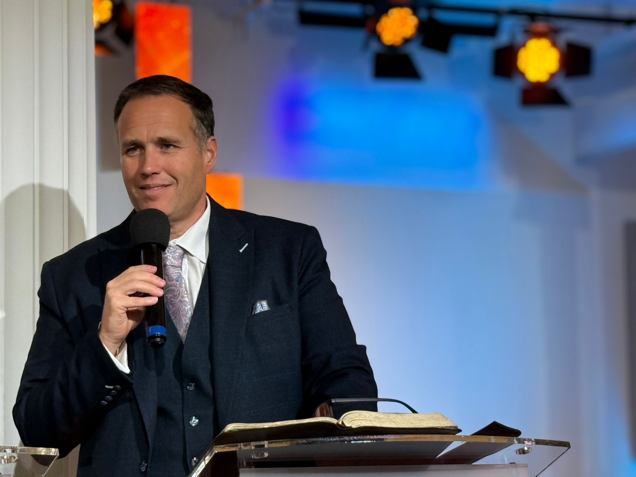 Marc Alfano preaching